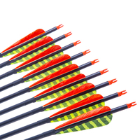 Flèches de chasse en plumes de dinde pour arc composé, tige en carbone 32 pouces, Spin 300 350 400 500 600 700 800 900 1000, flèche de tir à l'arc