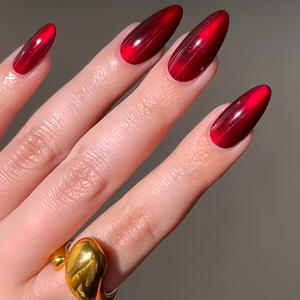 Atacado de 24 Peças de Unhas Postiças com Design de Olho de Gato, Unhas Quadradas Curtas e Longas, Unhas de Gel Macias, Unhas Artificiais - Product Image 5