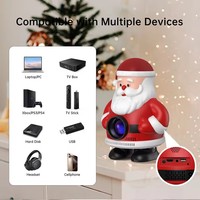 Meilleur projecteur 1080p, cadeau de Noël, projecteur vidéo Santa, projecteur à ultra courte focale, projecteur intelligent Android 4k, home cinéma