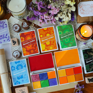 7 couleurs artisanat <span class=keywords><strong>tampon</strong></span> <span class=keywords><strong>encreur</strong></span> timbres bricolage arc-en-ciel doigt <span class=keywords><strong>tampon</strong></span> <span class=keywords><strong>encreur</strong></span> pour enfants empreinte digitale <span class=keywords><strong>dessin</strong></span> petit bois <span class=keywords><strong>tampon</strong></span> en caoutchouc - Product Image 2