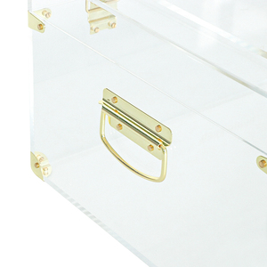 Sang trọng thiết lập củ<span class=keywords><strong>a</strong></span> 2 aceylic thân cây trang trí rõ ràng Acrylic-Đồ chơi thân cây với Vàng Khó<span class=keywords><strong>a</strong></span> Phụ Kiện - Product Image 5