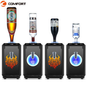 Mini portable bouteille unique vin liqueur refroidisseur événement nouveau Design personnalisé LED Logo carré en <span class=keywords><strong>plastique</strong></span> boisson refroidissement Machine pour - Product Image 5