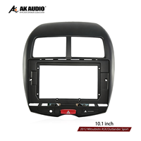 Marco de Panel para Reproductor de DVD de 10.1 Pulgadas para Mitsubishi ASX Outlander Sport 2012, Kit de Radio Android para Tablero, Plástico ABS