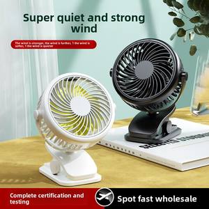 Mini ventilador silencioso USB recargable, diseño de Clip colgante para dormitorio de estudiantes, oficina, escritorio, viento fuerte, accesorios de iluminación para exteriores - Product Image 5
