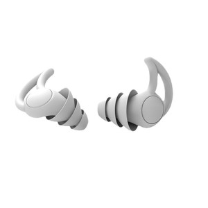 Bouchons d'oreilles anti-bruit en silicone, protection pour le sommeil, réduction du bruit en dortoir, lavables A8 - Product Image 5