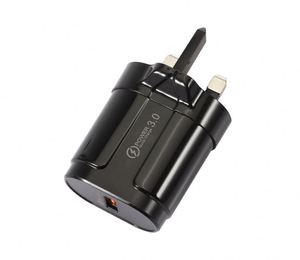 QC3.0 Fast Charger 18W 5V/9V/12V USB Wall Adapter for Mobile Phone <b>Tablet</b> & Laptop with PC Fireproof Material - Product Image 5