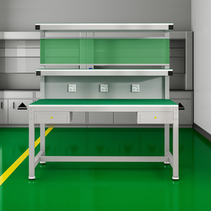 Table d'inspection en acier laminé à froid ESD, robuste, légère, multifonctionnelle, personnalisable, support ODM/OEM, 1200x600x600mm - Product Image 5