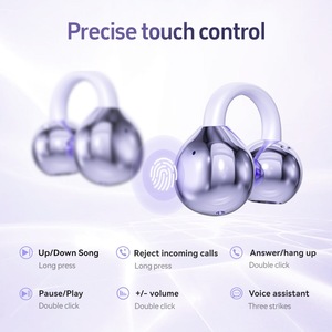 M108 mode Hifi qualité sonore galvanoplastie boucles d'oreilles casque à Conduction osseuse étanche oreille Clip sport écouteurs - Product Image 3