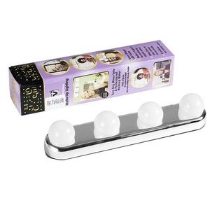 Luz LED de maquillaje con 4 bombillas, espejo portátil con ventosa, luz de relleno para uso diario en el hogar - Product Image 2
