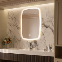 Miroir de salle de bain LED moderne en gros avec interrupteur tactile éclairé Lumière LED intelligente pour appartements Stock américain Livraison directe