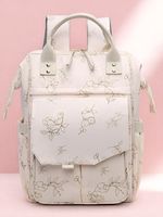 Sac à dos pour couches, grande capacité, résistant à l'eau, sac de maman avec ouverture arrière, compartiment isotherme pour biberons, crochets pour poussette
