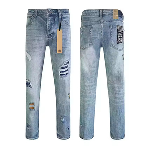 Pantalones Vaqueros Ksubis de Diseñador de Lujo de Alta Calidad, Estilo Hip Hop, Elásticos, Rotos, Vaqueros de Mezclilla, Ropa Urbana, Vaqueros Ksubi para Hombre - Product Image 4