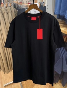 Nouveau T-shirt en coton épais pour homme 2026, imprimé, assorti pour couple, avec lettres, style décontracté chic, minimaliste et polyvalent - Product Image 1
