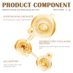 Özel etiket cilt sıkılaştırıcı nemlendirici kırışıklık bakım maskesi profesyonel cilt bakımı Anti-Aging nemlendirici kollajen yüz sayfası maskesi - Product Image 4
