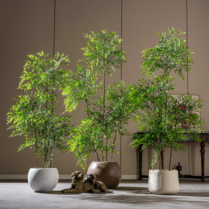 Zweifarbige Künstliche Nandina-Bäume Realistische Kunstpflanzen für Innen- und Außenbereiche Ideal für Kommerzielle Ausstellung und Großhandel - Product Image 3