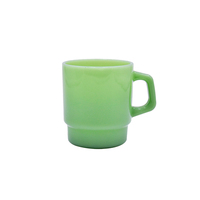 230/400ml Großhandel Individuell Gestaltbare Farbige Jade-Logo Öko-Freundliche Biergläser Kaffeetassen mit Henkeln