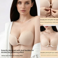 En gros, Cache-tétons en silicone adhésifs invisibles en maille, forme oreille d'elfe, avec boucle magnétique, effet push-up, sans bretelles et sans dos, pour soutien-gorge