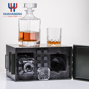 Juego de decantador de licor Bourbon único con logotipo personalizado, vasos de whisky transparentes con caja de munición para cócteles y cajas de almacenamiento de regalos - Product Image 2