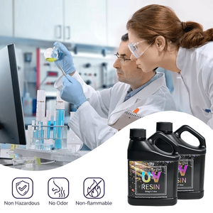 LEQU Happy And Fun 500g Strong Bond UV Glue, <b>Clear</b> Fast Curing Waterproof UV Adhesive for Glass & Jewelry Crafts - Product Image 3