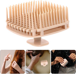 Exfoliant imperméable du cuir chevelu pour les pellicules Outils de massage du cuir chevelu Peigne de <span class=keywords><strong>balayage</strong></span> dans la douche <span class=keywords><strong>Cheveux</strong></span> Soins du cuir chevelu Shampooing Brosse - Product Image 6