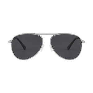 Gafas de Sol de Piloto Unisex, Montura Metálica Rectangular de Aro Completo, Lentes Gris Oscuro, Protección UV400, Uso en Exteriores, Modelo Chino 9002 - Product Image 6