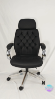 Chaise de bureau exécutive pivotante en cuir PU noir de haute qualité, blanche et orange, vente en gros