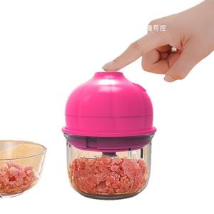 Écraseur d'ail électrique Tudoho 100W, alimenté par batterie, lame en acier inoxydable, violet, hachoir alimentaire portable pour usage domestique - Product Image 2