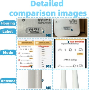 Ripetitore WiFi Wireless per Interni/Esterni 300Mbps, Amplificatore WiFi 1200mbps 5GHz 2.4GHz IP 4G 3G per Casa con Porta <span class=keywords><strong>Ethernet</strong></span> - Product Image 5