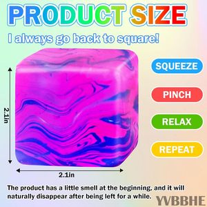 Fidget Cube Giocattoli Antistress Morbidi Palline Antistress per Bambini e Adulti Sollievo dall'Ansia Palla di Maltosio Giocattolo Sensoriale per ADHD Autismo - Product Image 4