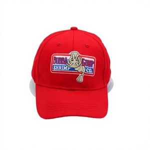 Gorra de Béisbol Roja de 6 Paneles Bubba Gump Shrimp Co. con Logotipo Serigrafiado, Estilo Deportivo, Unisex - Product Image 4