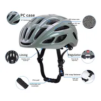 Nouveau casque de vélo respirant pour adultes avec feu arrière pour vélos de route et de montagne