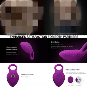 Hot Sale Silicone Purple Rubber Male Penis <strong>Ring</strong> Products for Men Sex Toy Strong <strong>Vibration</strong> Delay Ejaculation <strong>Cock</strong> <strong>Ring</strong> - Product Image 4
