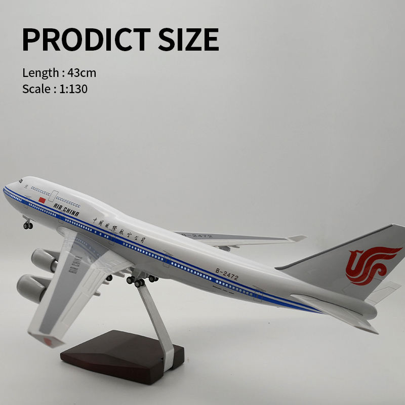 Aircraft Plane Model 1:150 Scale Model Aircrafts with Light 747 Iraqi ...