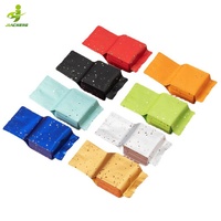 Lager Verschiedene Farben Aluminium folie Metalli siert Laminierter Kunststoff Heiß siegel Seiten zwickel Lebensmittel Vakuum beutel Kleiner Tee Verpackungs beutel