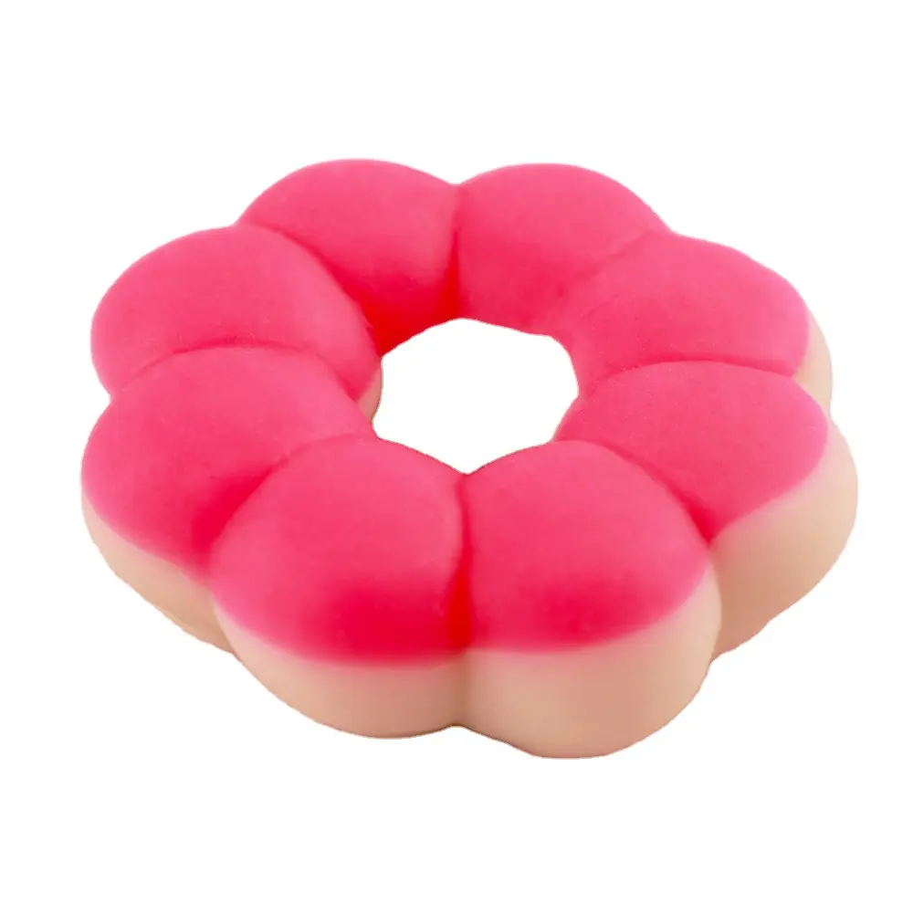 Großhandel Squeeze Toys Hochwertige zweifarbige Donut Stress Relief Party Gefälligkeiten für Kinder