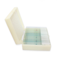 25 Pieces Mixed Animal Plant Human Tissue cell Microscope Prepared Slides Biological school