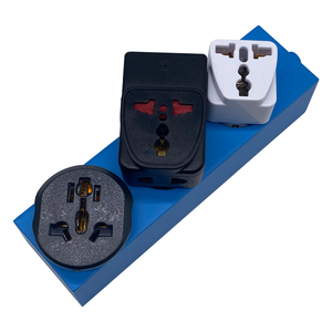 블루 블랙 마그네틱 1.5m 사각 랙 마운트 파워 스트립 바 데스크탑 분리형 코드 독일 표준 소켓 케이블 타이 마운트 - Product Image 2