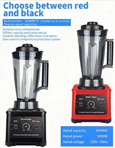 Mélangeur robuste haute vitesse puissance 4L 8000W/9000W Silver Crest Mélangeur 2 en 1 <span class=keywords><strong>Moulinex</strong></span> Silver Crest Blender - Product Image 5