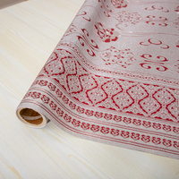 Nappe nappes Nappe en pvc imprimée imperméable de haute qualité Toile cirée métallique imprimée avec fil de polyester