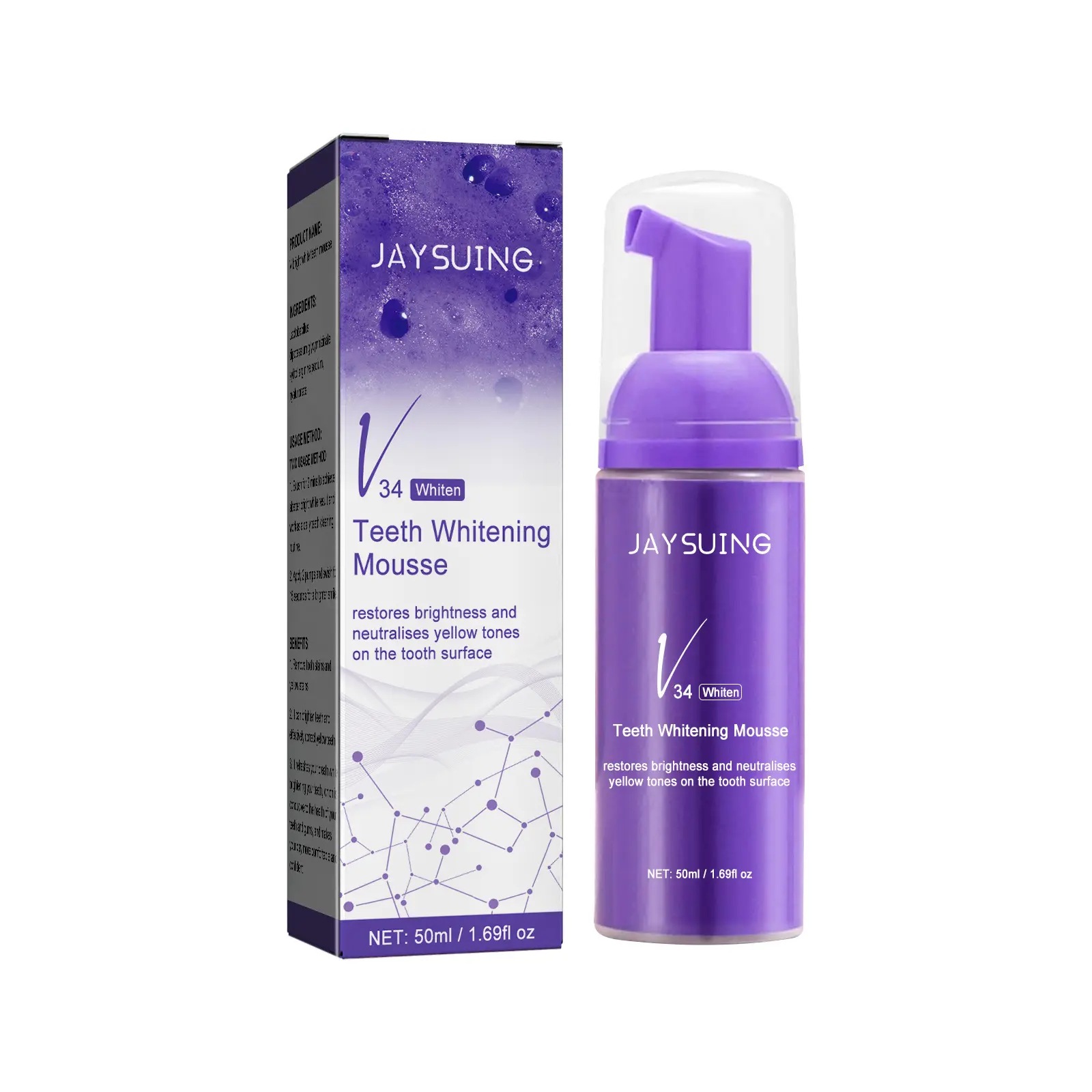 Tanden Whitening Mousse Tand Whitening Reiniging Witte Tanden Mondhygiëne Tandpasta Bleken Vlekken Tandheelkundige Tool