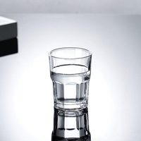 Gobelet à café élégant à double paroi transparent, fond de bouteille épaissi, gobelet en plastique pour boissons lactées, pour les fournitures d'hôtels et de restaurants