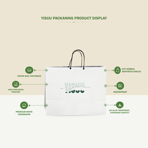 Sac Fourre-Tout Personnalisable et Écologique en Carton pour Emballage Cadeau, Aliments et Vêtements, avec Logo Personnalisé pour l'Emballage Commercial - Product Image 4