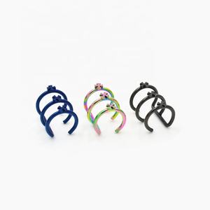 Anneaux de lèvre en acier inoxydable 316L, <span class=keywords><strong>faux</strong></span> anneaux de lèvre, styles multiples, <span class=keywords><strong>labret</strong></span>, clip pour le nez, <span class=keywords><strong>faux</strong></span> piercing, <span class=keywords><strong>anneau</strong></span> de lèvre - Product Image 6