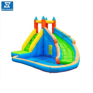 Piccolo castello gonfiabile dello scivolo d'acqua <span class=keywords><strong>con</strong></span> lo stagno per il bambino - Product Image 1