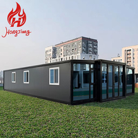 Casa Contenedor Expandible de 40 pies, Lujosa, Prefabricada, Modular, de Acero, con 1-4 Dormitorios, para Vacaciones, Gimnasio, Sala de Estar, Baño, Oficina