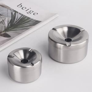 New Design Stainless Steel Ash Tray Car Smoking Accessories Custom Smokeless Easy to Clean <strong>Pocket</strong> <strong>Ashtray</strong> with Lid - Product Image 1