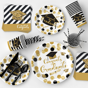 Juego de Vajilla Desechable para Fiesta de Graduación, Artículos para Fiesta de Graduación de Secundaria, Más Vendidos - Product Image 5