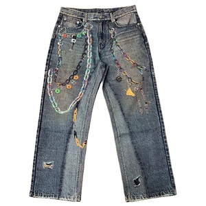 Customizable Denim <strong>Trousers</strong> Digital <strong>Print</strong> Jeans for <strong>Men</strong> Designer Personalized Denim Pants for <strong>Men</strong> - Product Image 1
