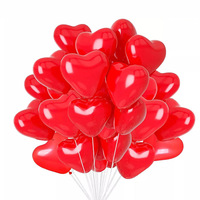 Ensemble de ballons d'amour transfrontaliers 2,2 grammes, décoration de chambre de mariage, rose, Saint-Valentin, aménagement de scène en forme de cœur