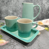 Tasse Macaron créative de style nordique avec logo personnalisé Tasse en céramique arc-en-ciel de couleur dégradée